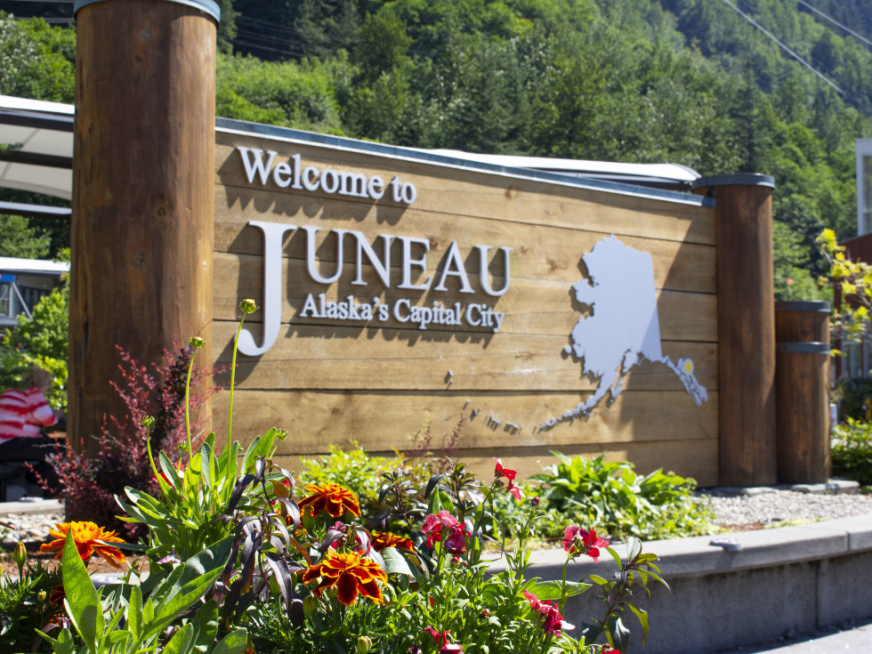 Welcome to Juneau sign