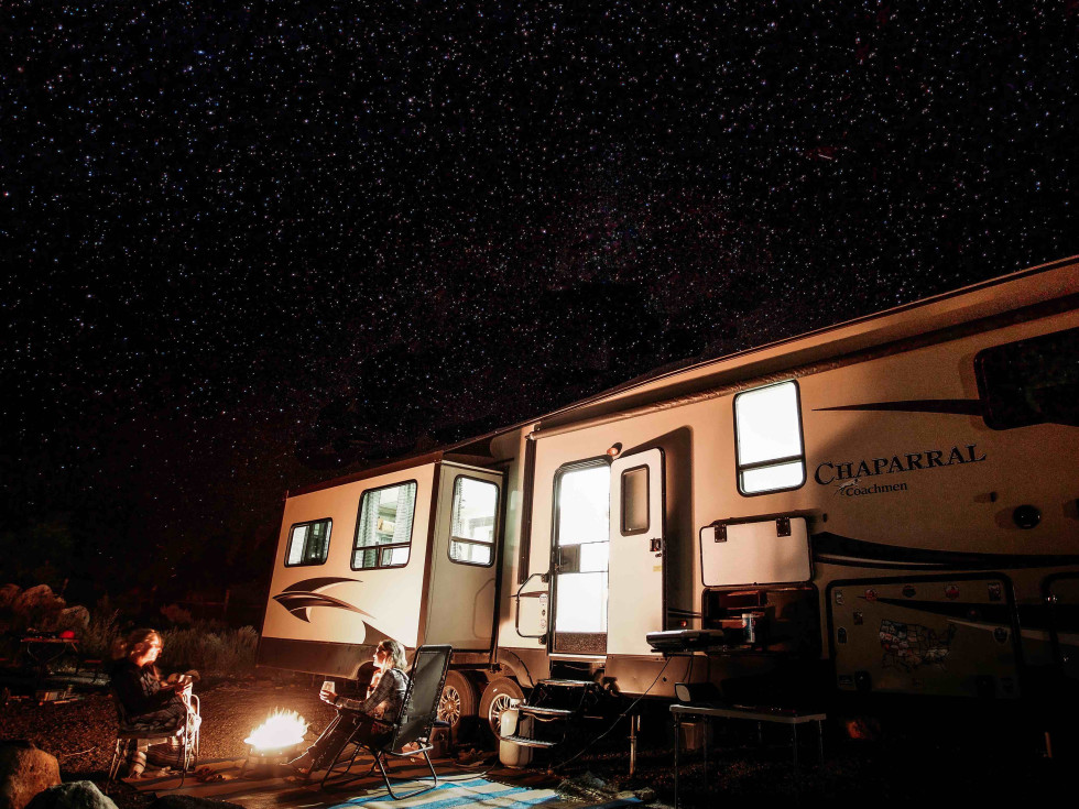 RV at night