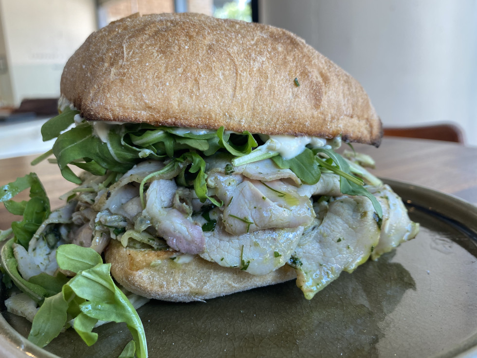 Porchetta sandwich Ben McPherson