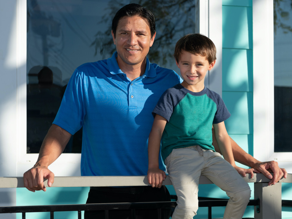 East End Backyard bar Brian Ching and son Chase
