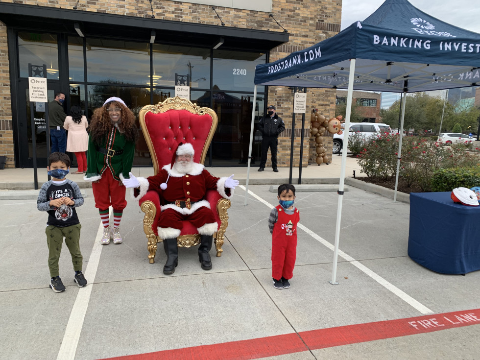 Frost Houston donation drive-through