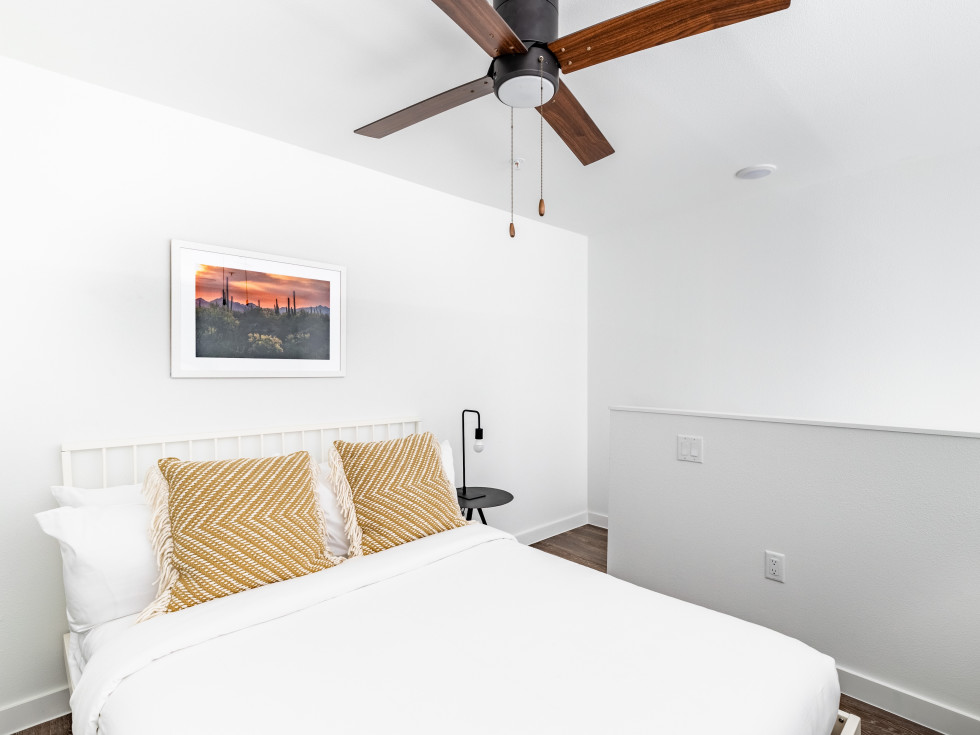 Mint House The Hatchery bedroom in Austin