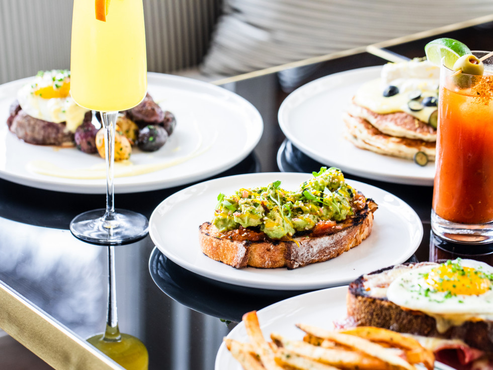 Tonight & Tomorrow La Colombe D'or brunch spread