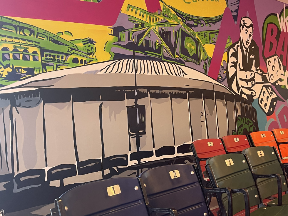 Houstonopoly Astrodome mural