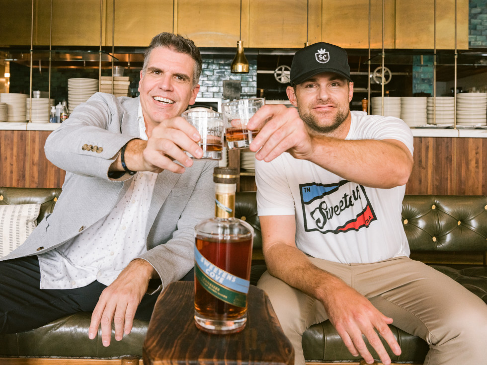 Andy Roddick and Mark Rivers