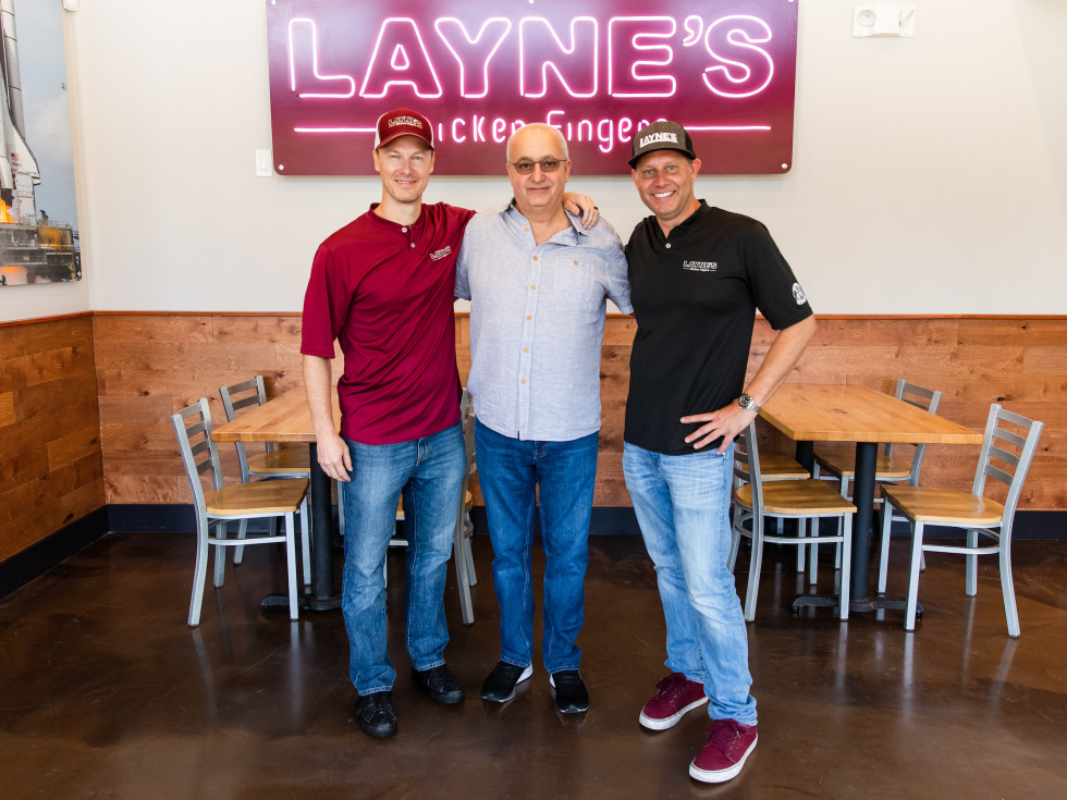 Layne's Chicken Fingers Katy Matt O'Reily, Samir Wattar, Garrett Reed