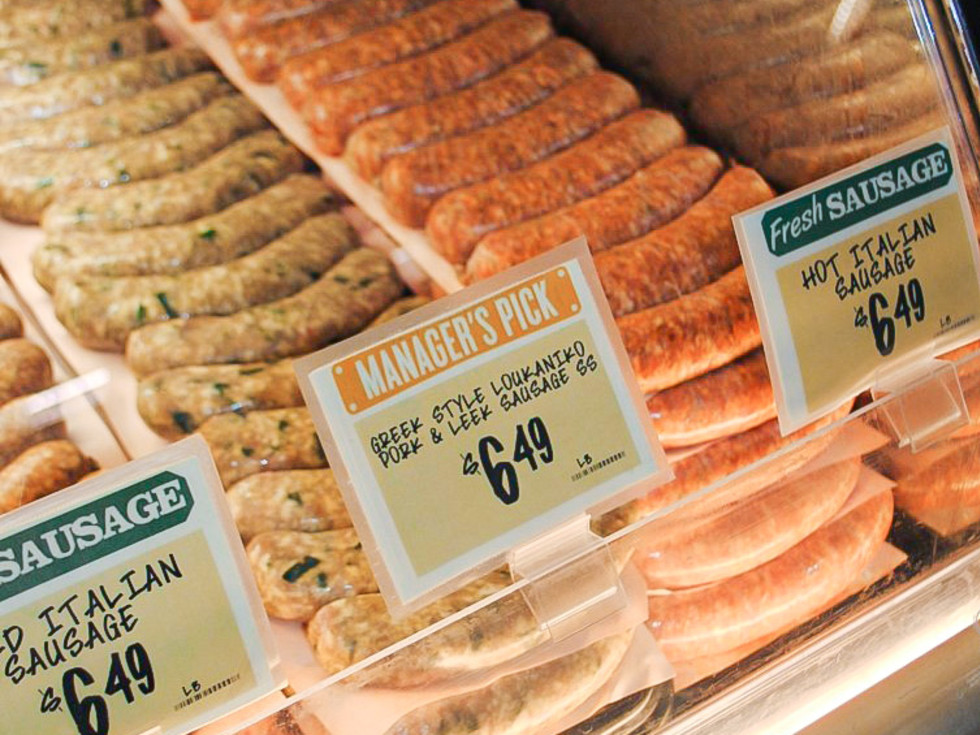 Central Market sausages