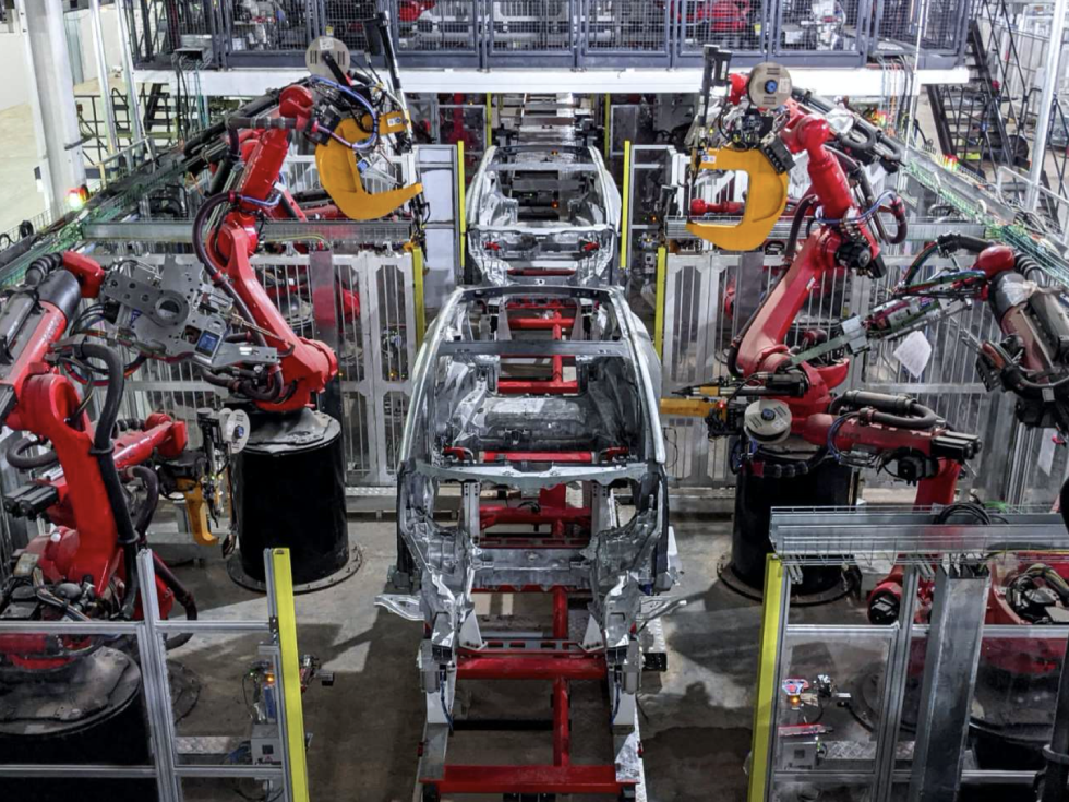 Tesla factory body shop Austin