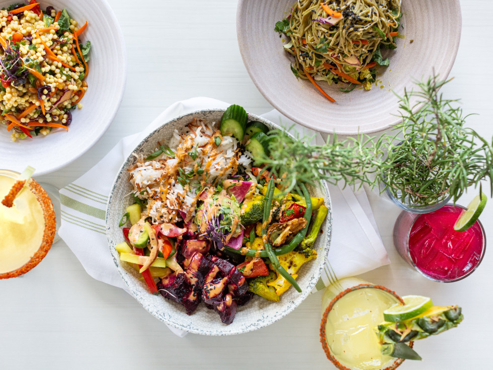 Heartbeet spread of dishes