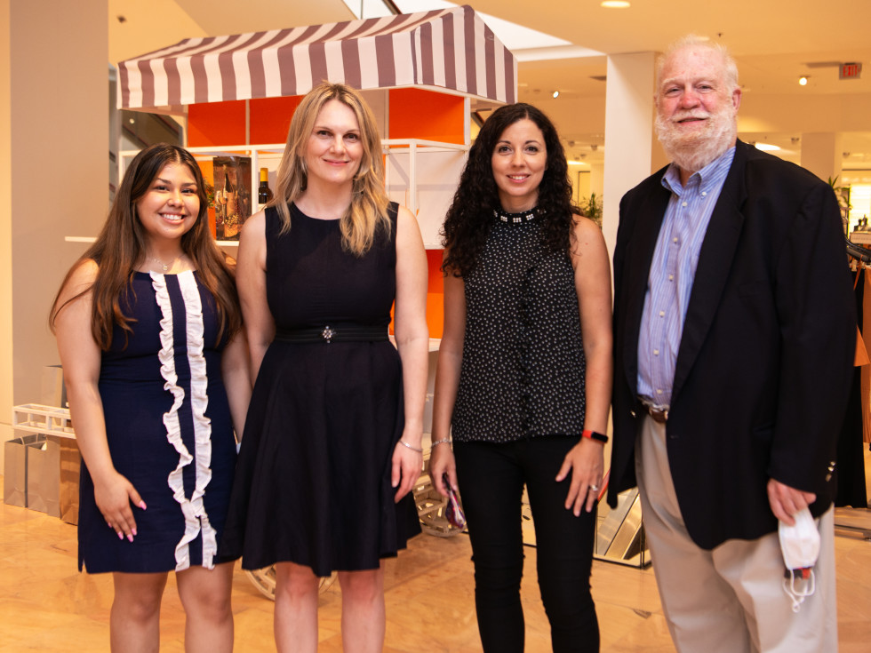 ICCC La Dolce Vita Neiman Marcus 2021 Italian Cultural & Community Center representatives Brissa Ramos, Executive Director Erika Myers, Alessandra Pistone, and Ray Miller