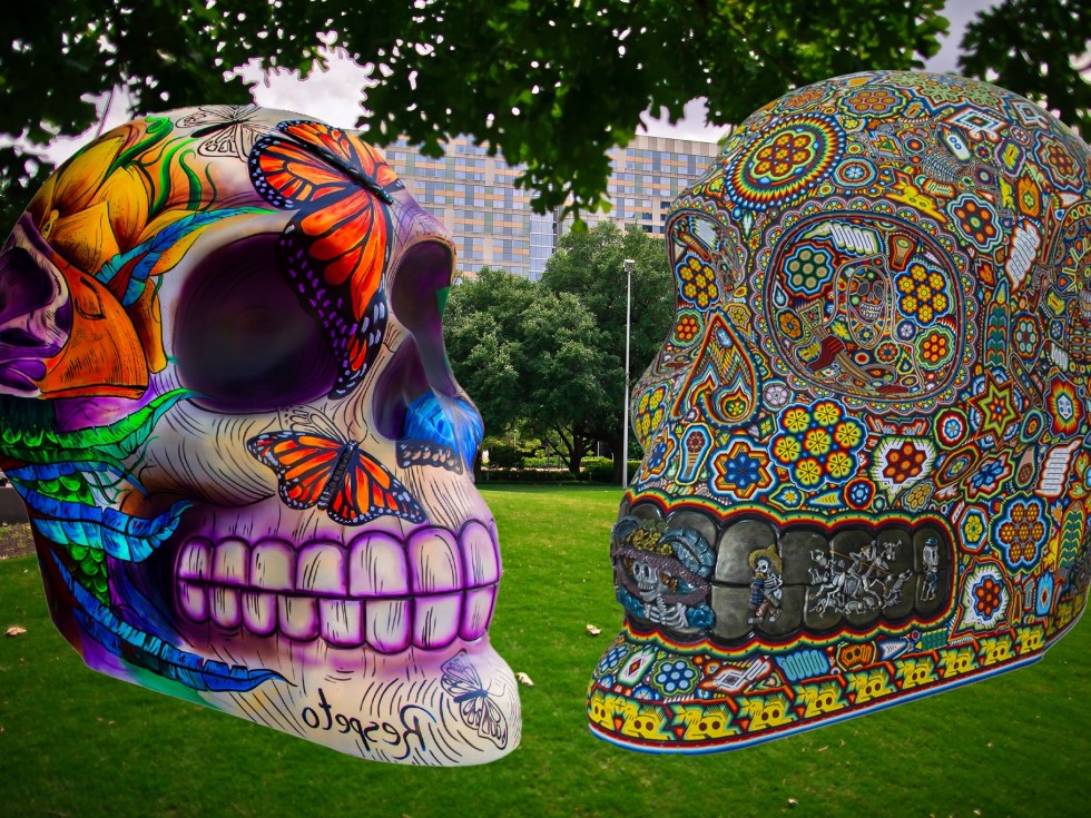 Massive Ig Worthy Skulls Dominate Downtown For Dia De Los Muertos Culturemap Houston Massive Ig Worthy Skulls Dominate Downtown For Dia De Los Muertos Culturemap Houston