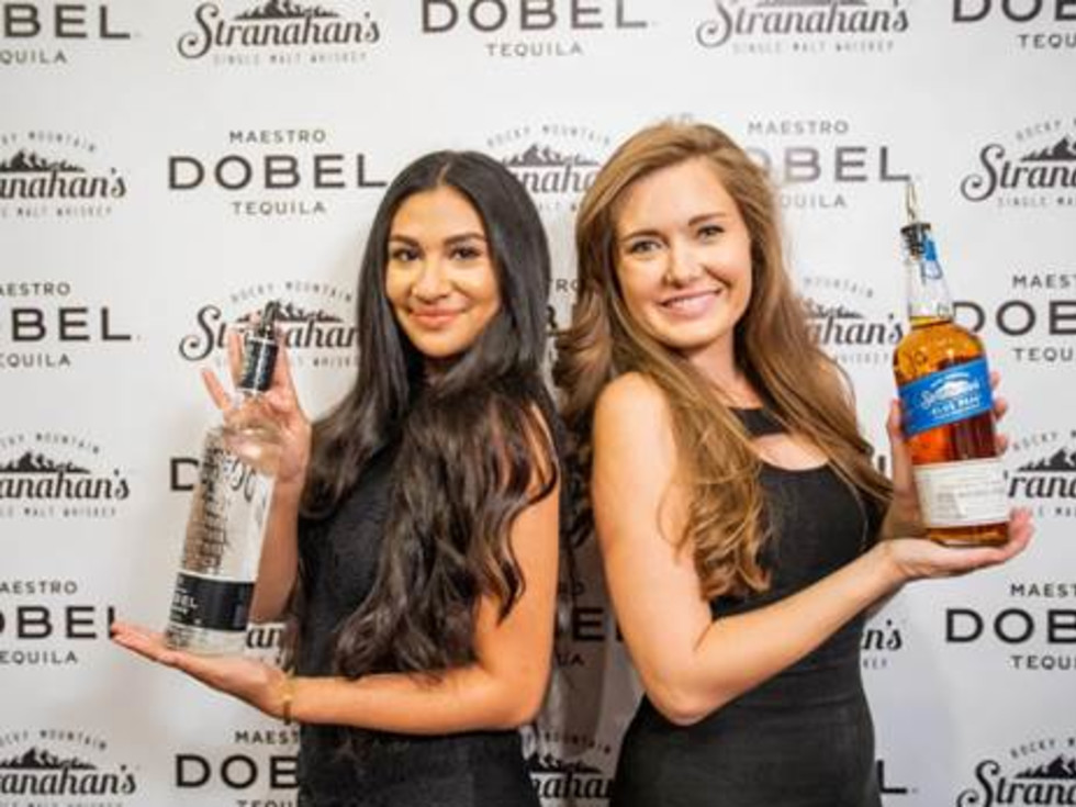 Stranahan's whiskey and Dobel tequila