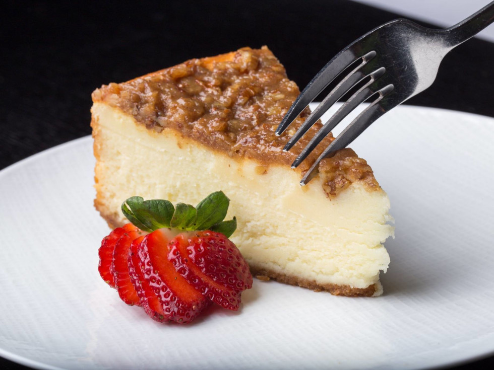 Tony's Thanksgiving meal, cheesecake