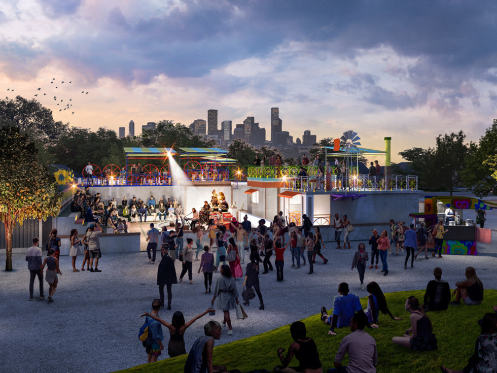 Orange Show headquarters expansion Orange Show Monument