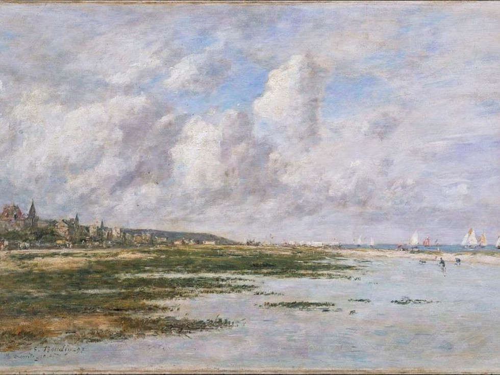 Deauville at Low Tide Eugène Louis Boudin