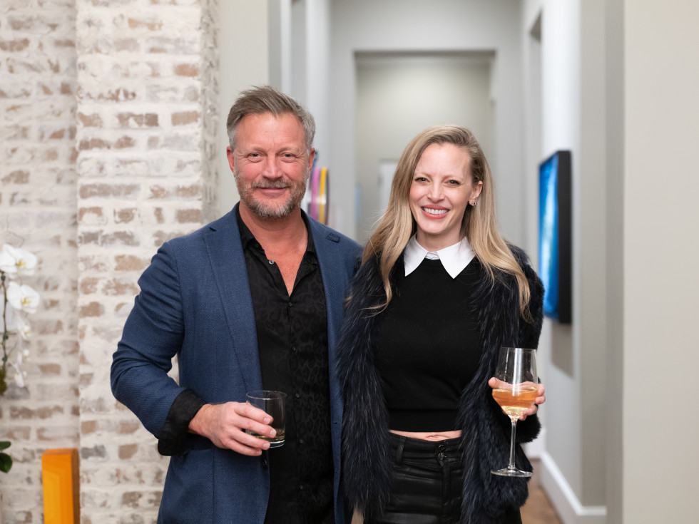Christopher Martin Gallery Houston opening Christopher Martin Heather Williams