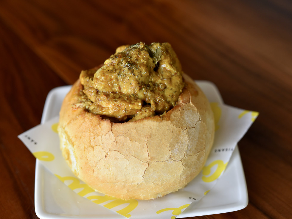 Yelo curry chicken bread bowl