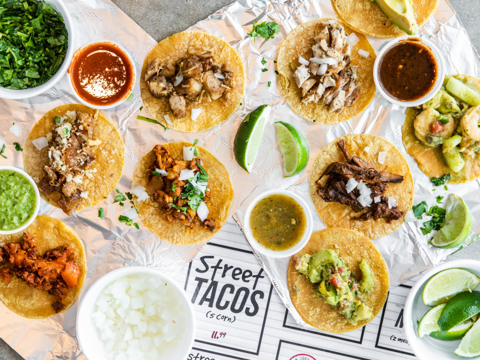 La Calle tacos spread
