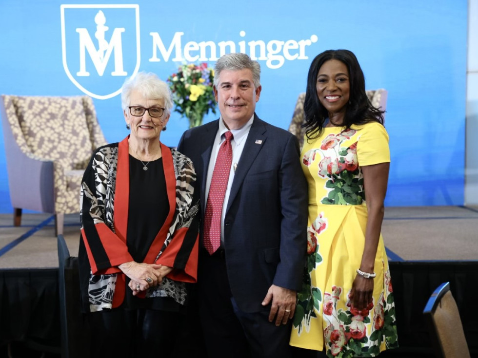 Menninger Luncheon 2022 Charles Haley Susan Sportsman, Armando Colombo, Kathy Flannagan