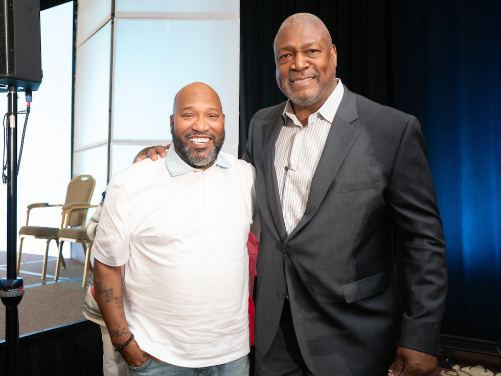 Menninger Luncheon 2022 Charles Haley Bun B and Charles Haley