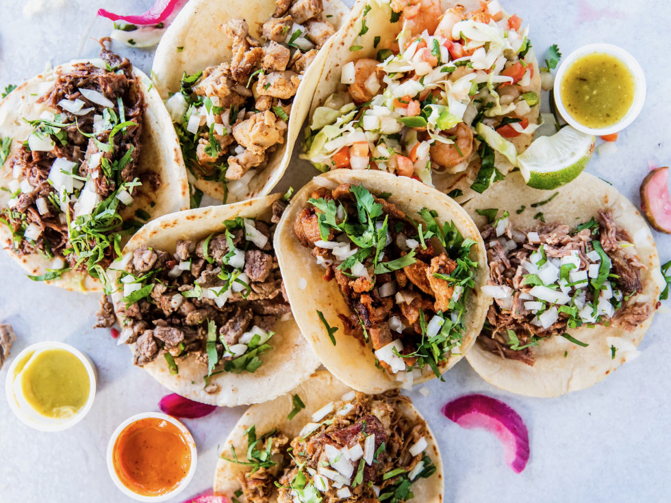 Taco Stand taco spread