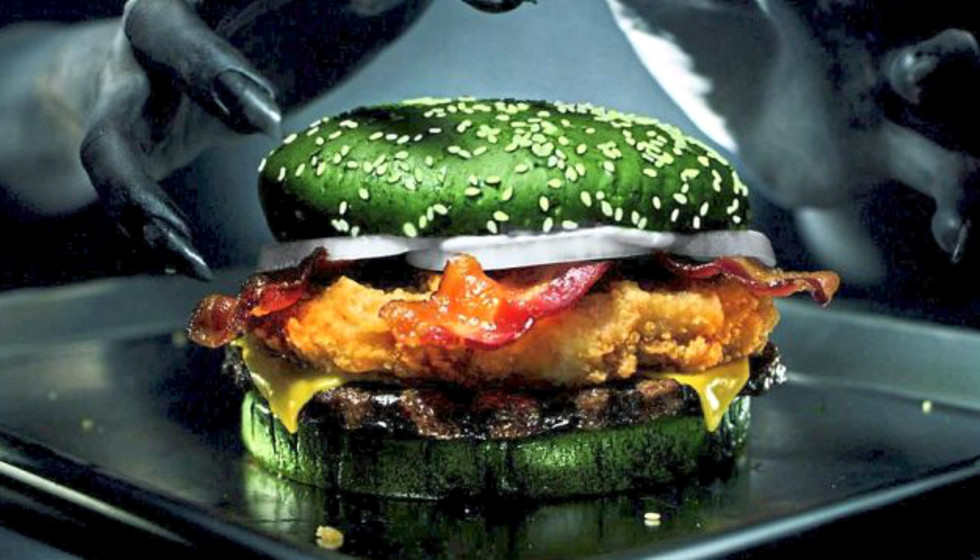 BK unleashes a nightmare — and questionable — burger for Halloween ...
