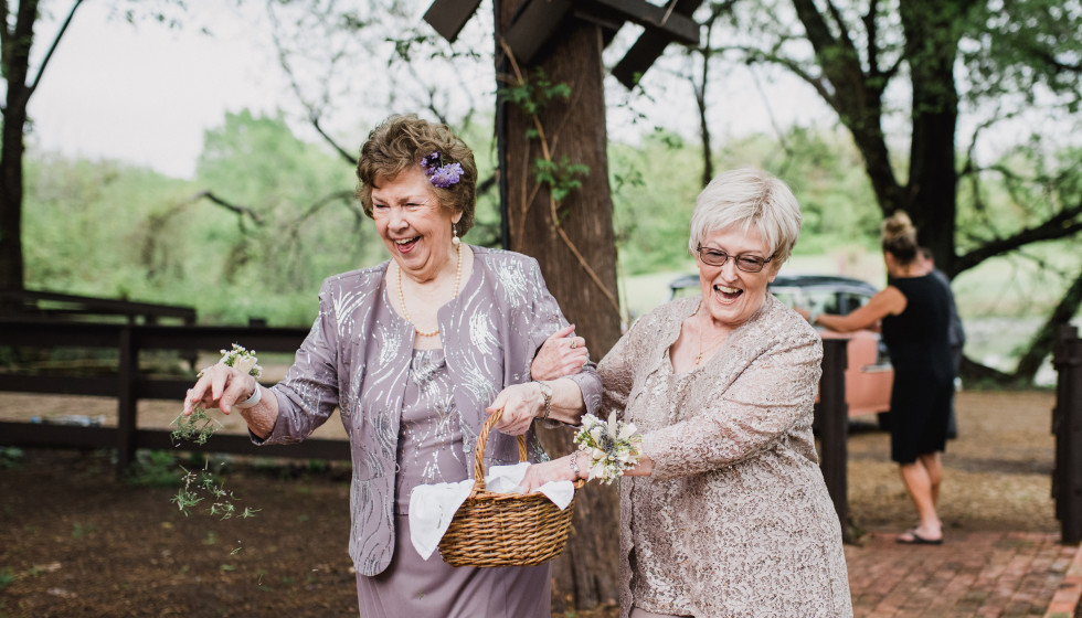 grandmothers as flower girls