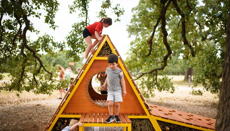 Texas nature center exhibit reminds guests the world is our playground