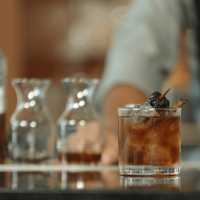 Spiced chocolate old fashioned made with Old Forester Kentucky Straight Bourbon Whisky