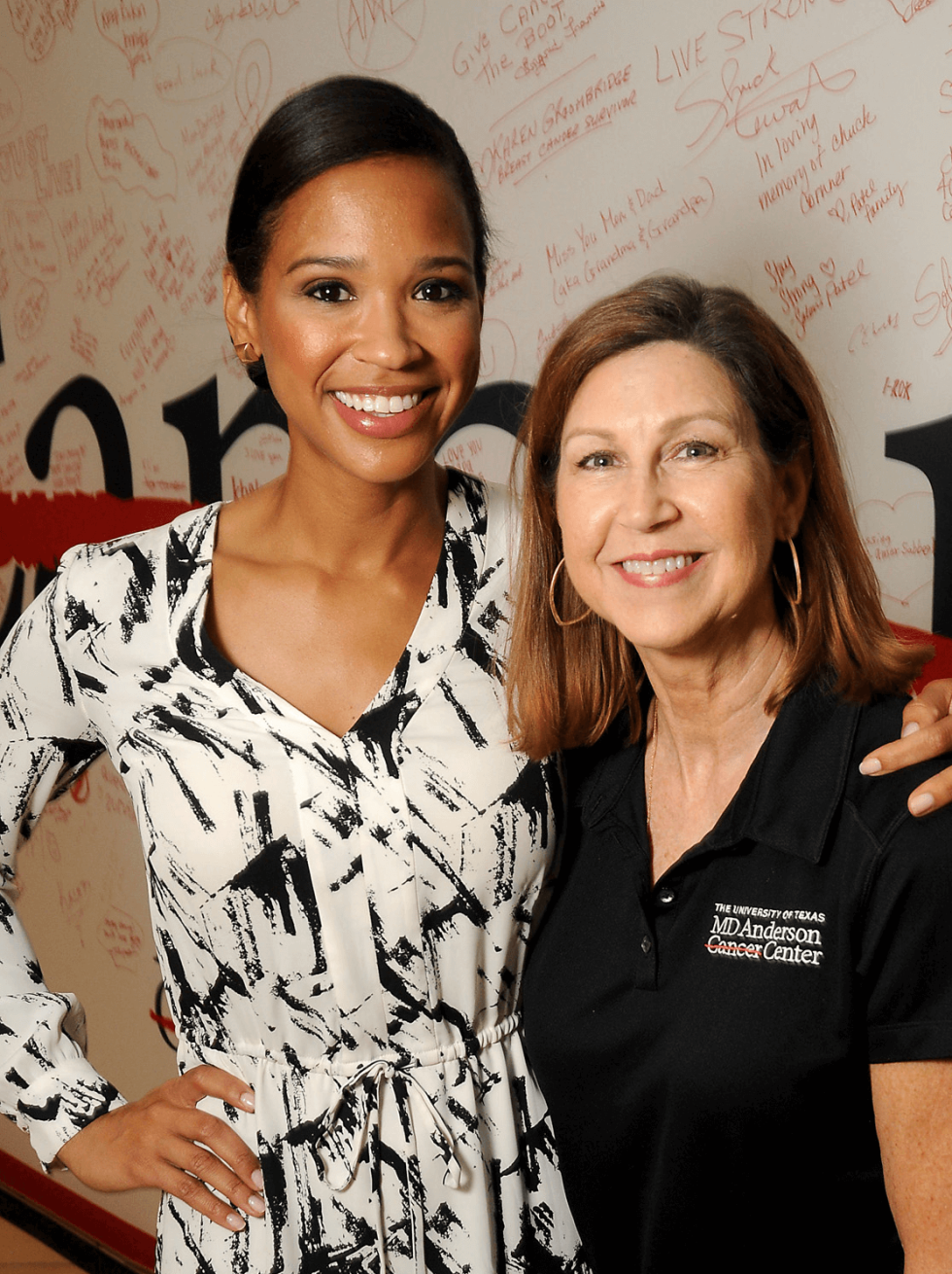 MD Anderson Back to School, 7/16 Mia Gradney, Janet McCloskey