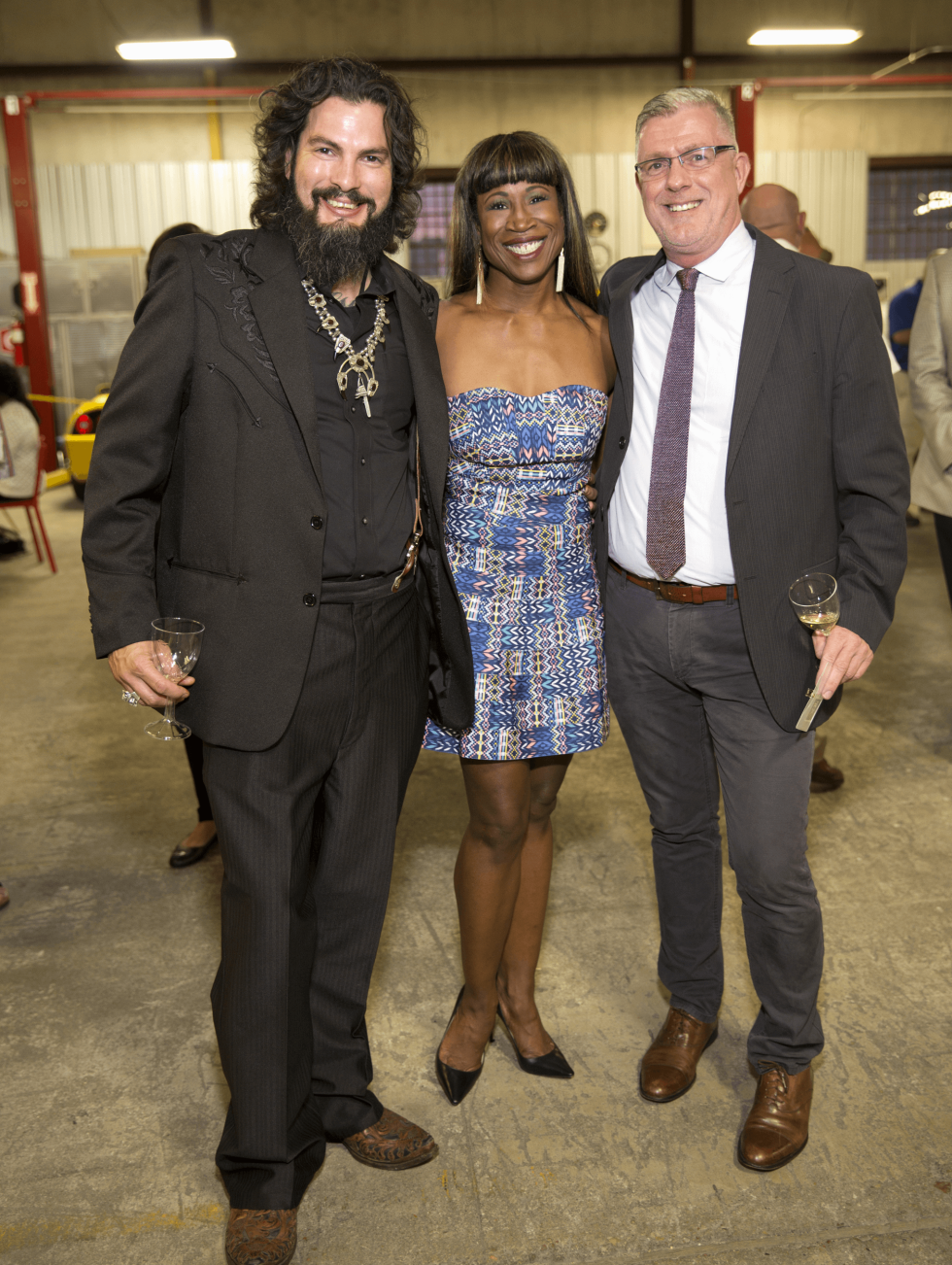 Houston, Art of Conversation kick off, Oct. 2016, artist Reverend Butter, Lauren Anderson, St. John Flynn