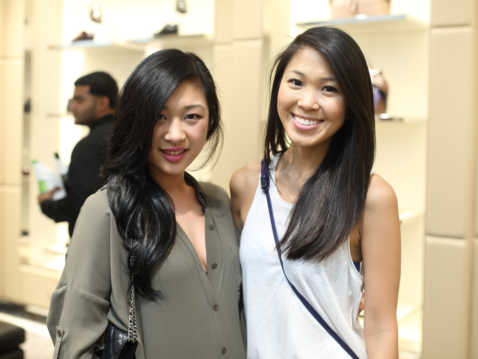 Tod's grand opening Fifi Phi and Michelle Liu