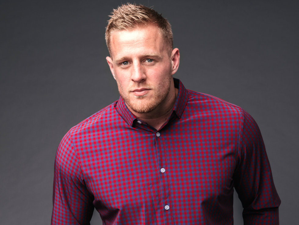 Houston, J.J. Watt debuts clothing with Mizzen and Main, July 2017