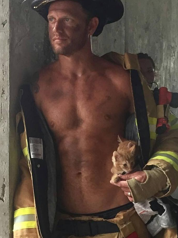 Galveston Firefighters Calendar with adoptable pets