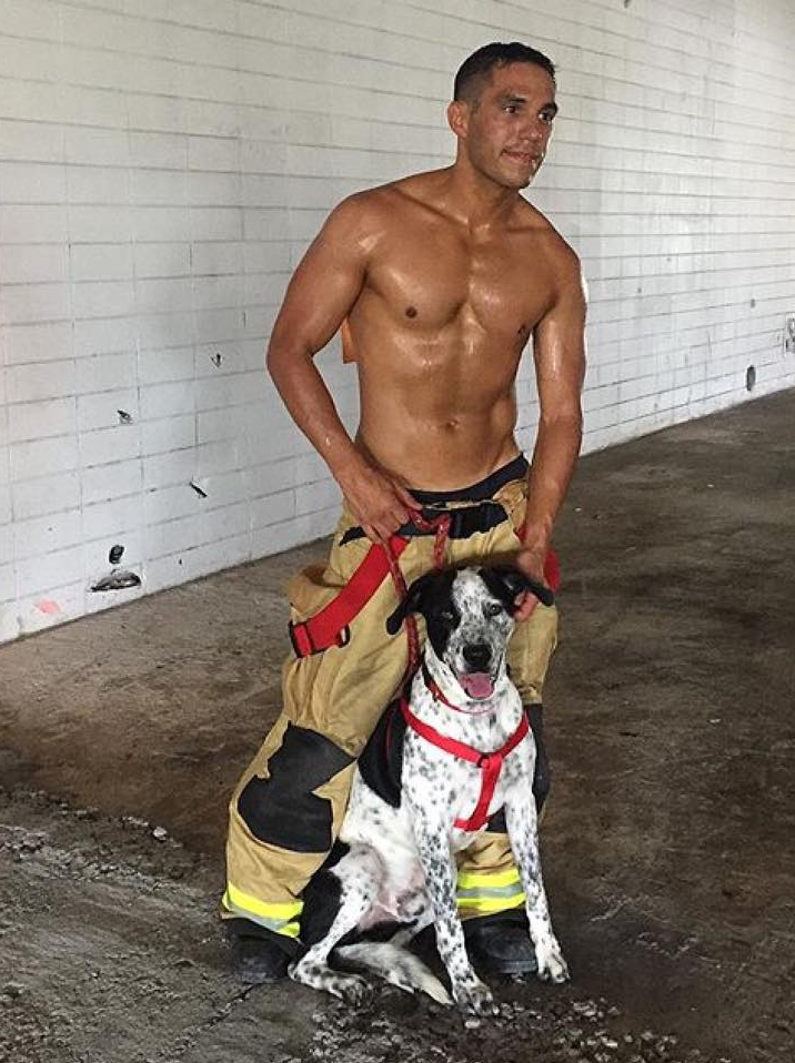 Galveston Firefighters Calendar with adoptable pets