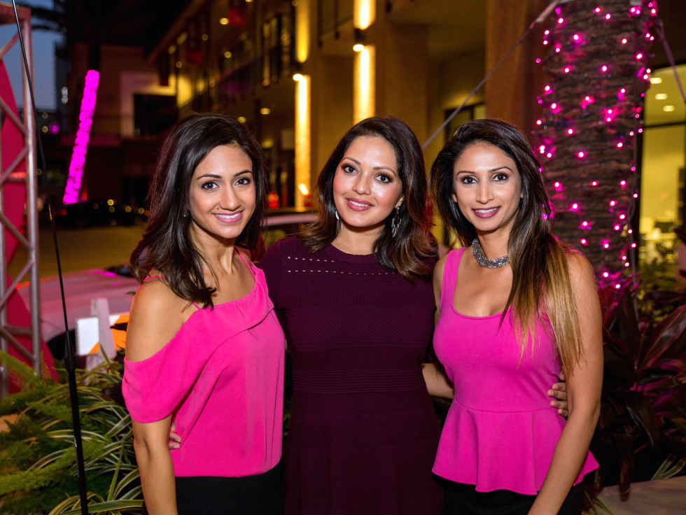 Houston, Marcy, West Ave Pink Party, October 2017, Rashi Vats, Rekha Muddaraj, Sapna Patel