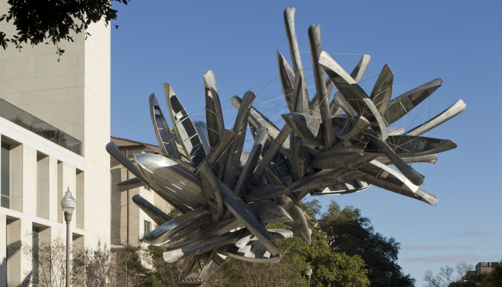 Watch the largest sculpture in UT history come to life in new video