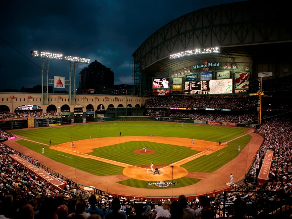 A challenge in the outfield at Minute Maid