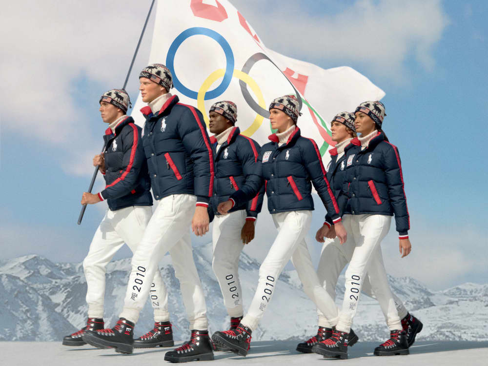 Men's Polo Ralph Lauren White Team USA 2020 Summer Olympics Pullover Hoodie