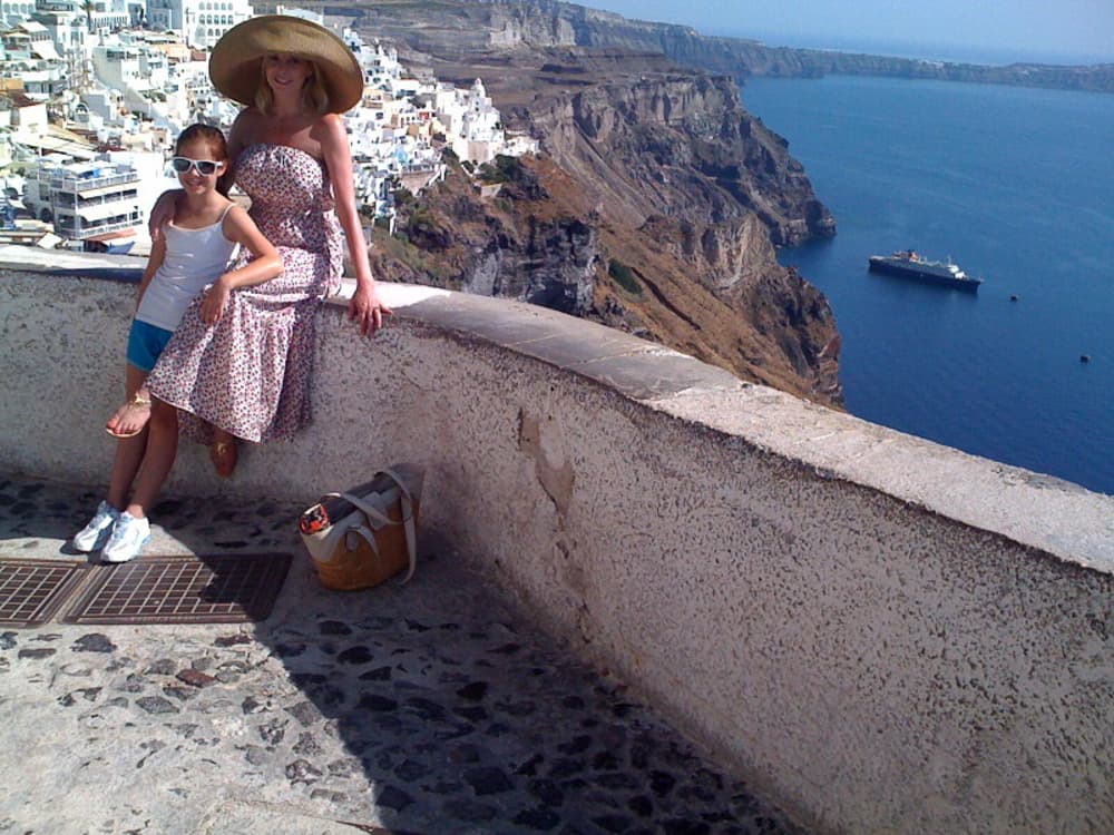 Top Santorini - Off White - Guacamayo