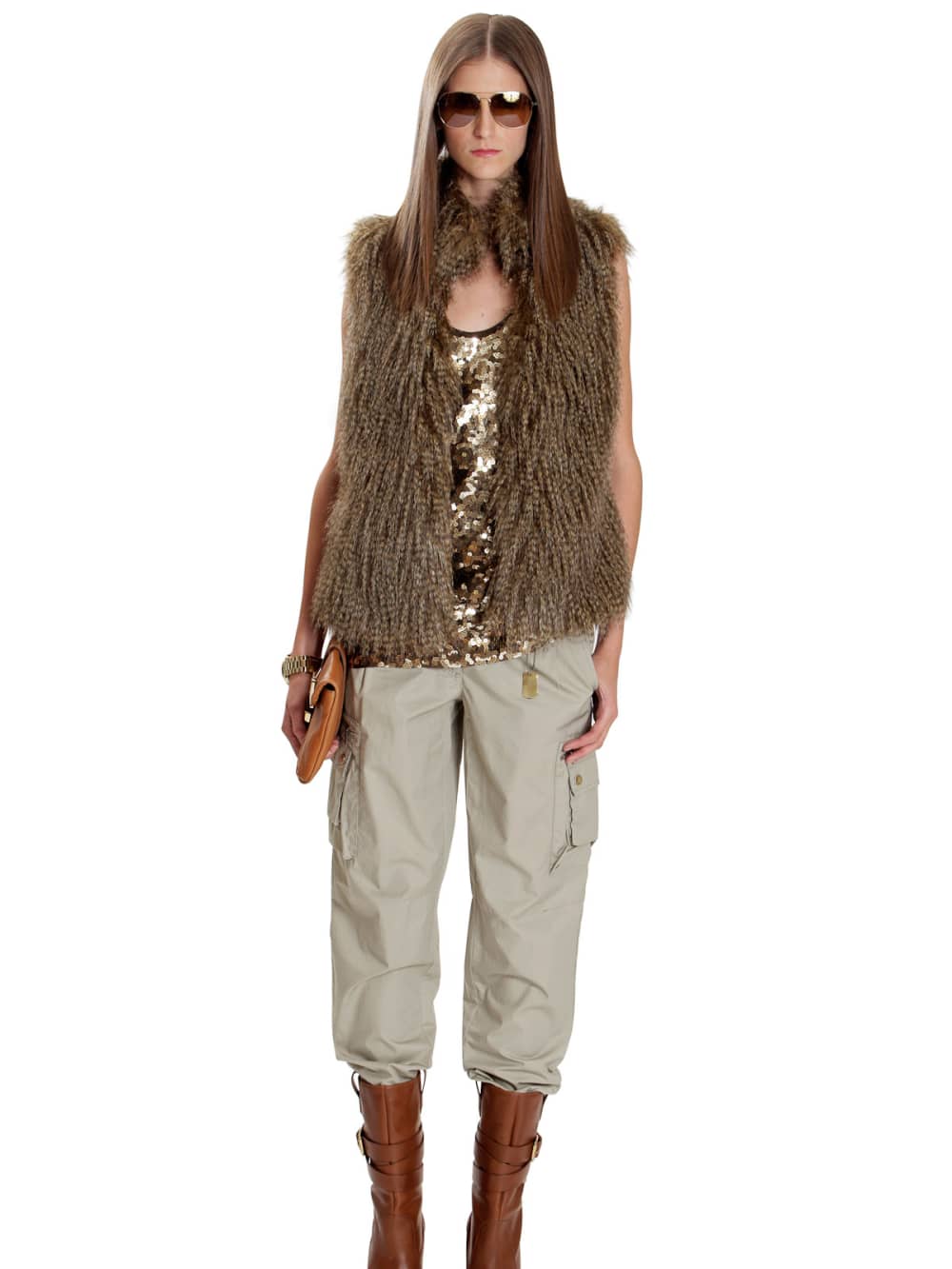 Faux fur vests, leopard prints & the color purple are major fall