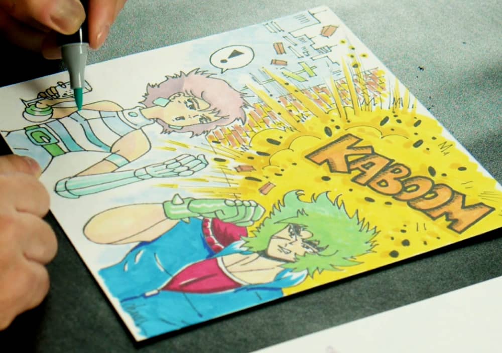 1980s Manga Scene: Part 2 – Adding Color