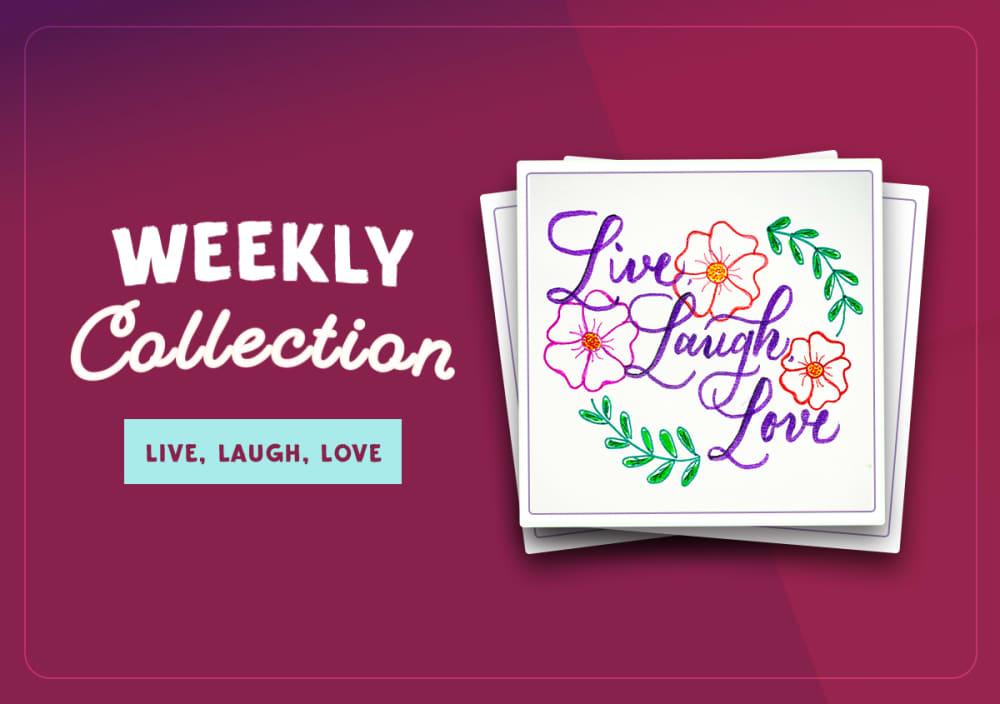 The Calligraphy Collection: Live, Laugh, Love