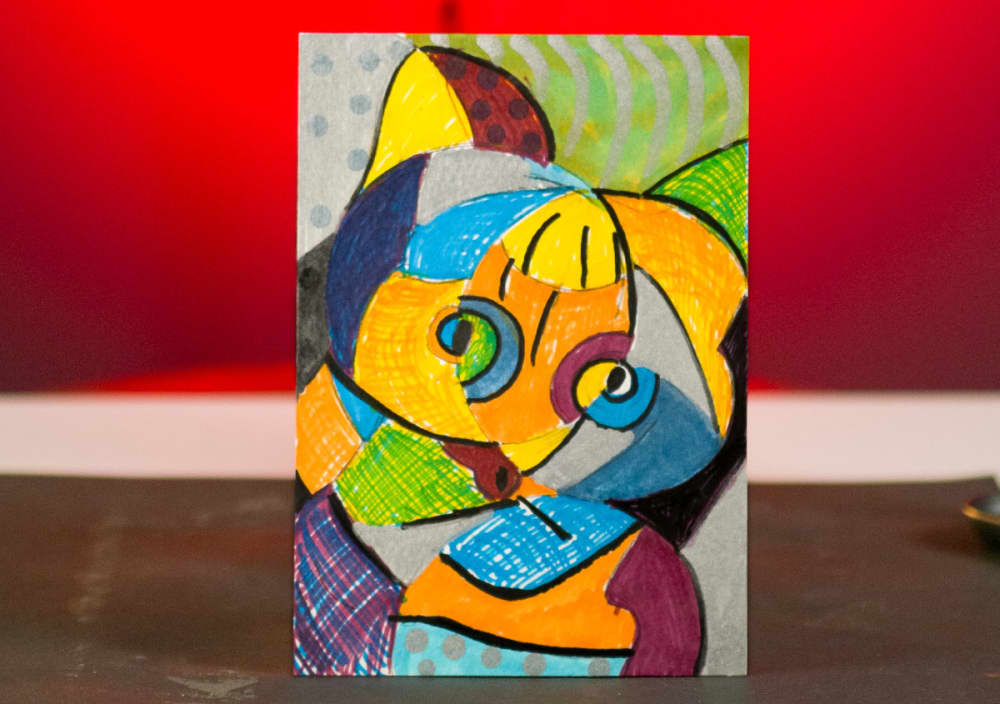 Sketchbox November 2023: Cubist Cat