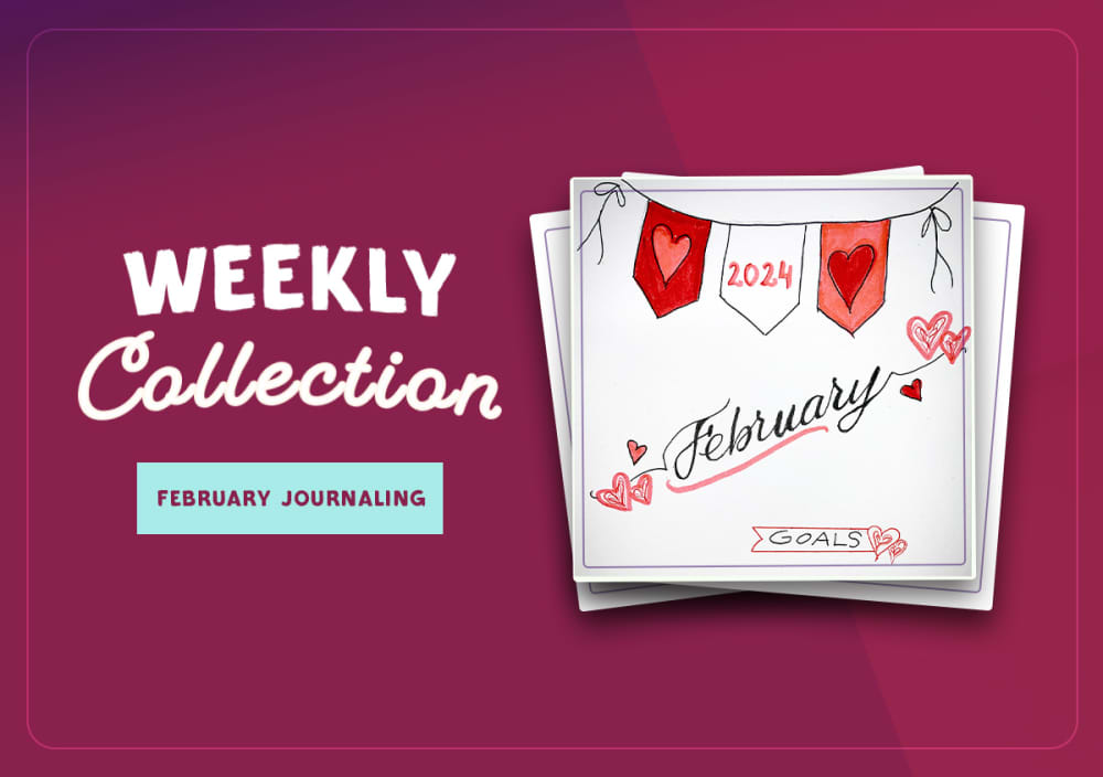 Journaling Monthly Stickers : February Collection