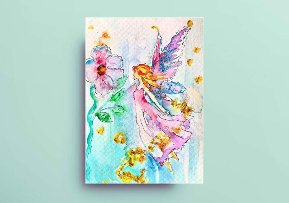 Creative Break Replay: Watercolor Garden Fairy