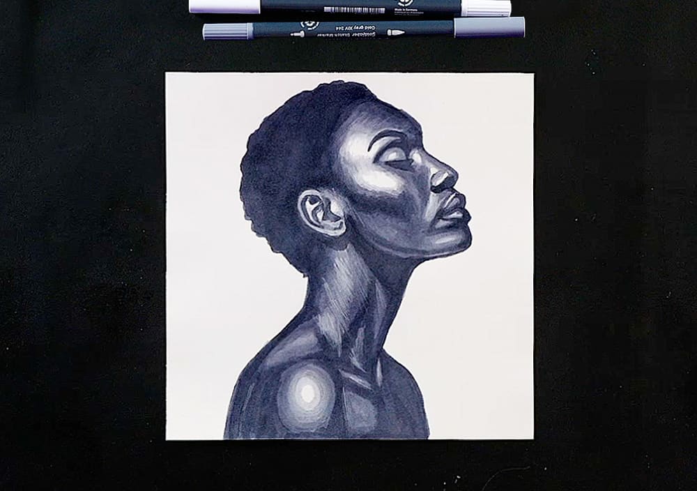 Dramatic Monochrome Portrait