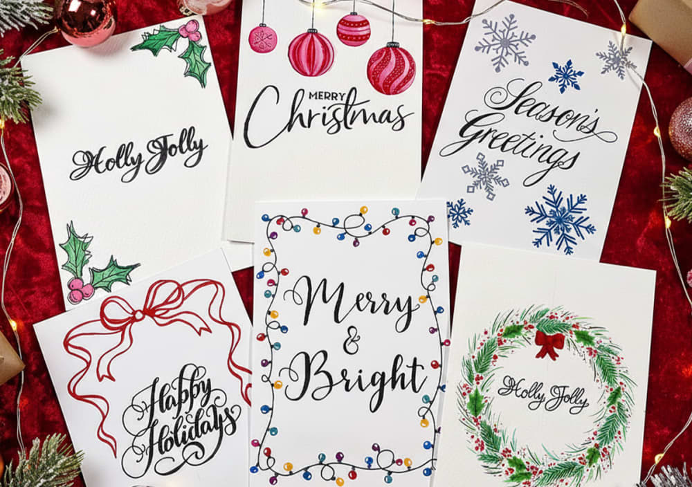 6 Ways To Decorate Your Holiday Card