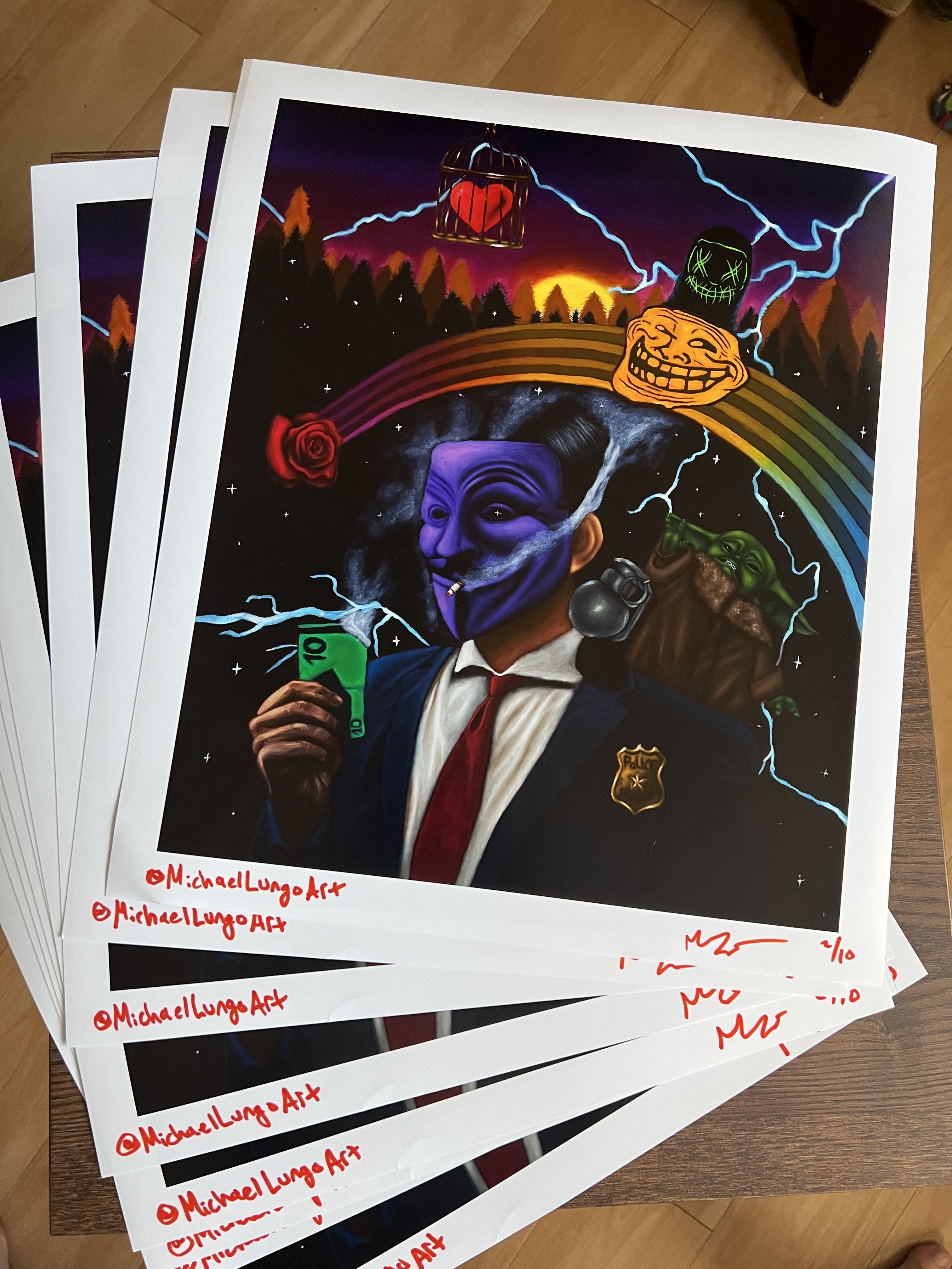 Grogu's Fantasy Limited Edition Art Prints