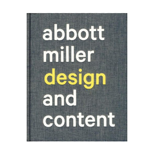 Abbott Miller: Design and Content illustration, design de couverture, affiche, livre